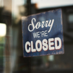 本日、閉店します。